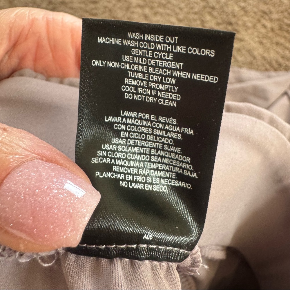32 Degrees Purple Nylon Lux Capri Crop Pants Lavender Size S NEW - Picture 8 of 11
